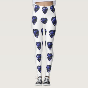 Legging Coração - Sapphire Azul