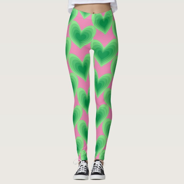 Legging Coração Verde Sage Thunder_Cove (Frente)