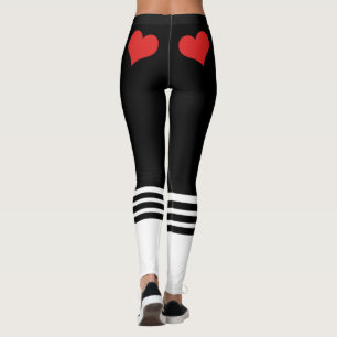 Legging Coração Vermelho da Equipe Bride