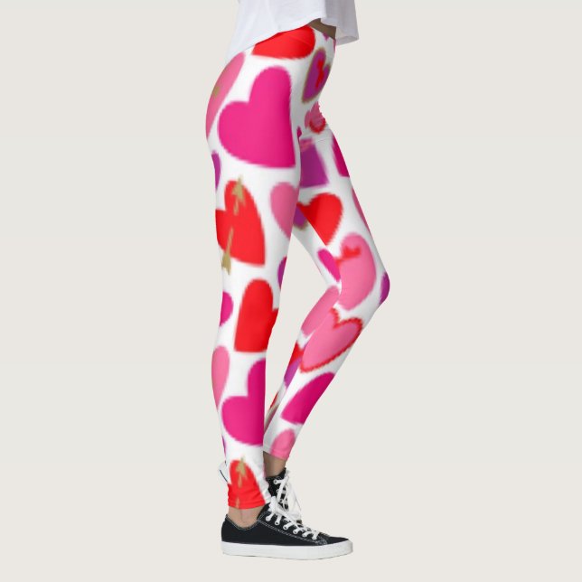 Legging Corações Adoráveis Pernas (Direita)