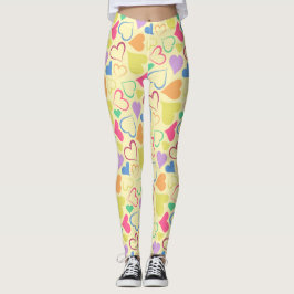 Legging corações brincalhões