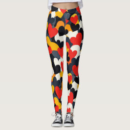 Legging Corações Coloridos