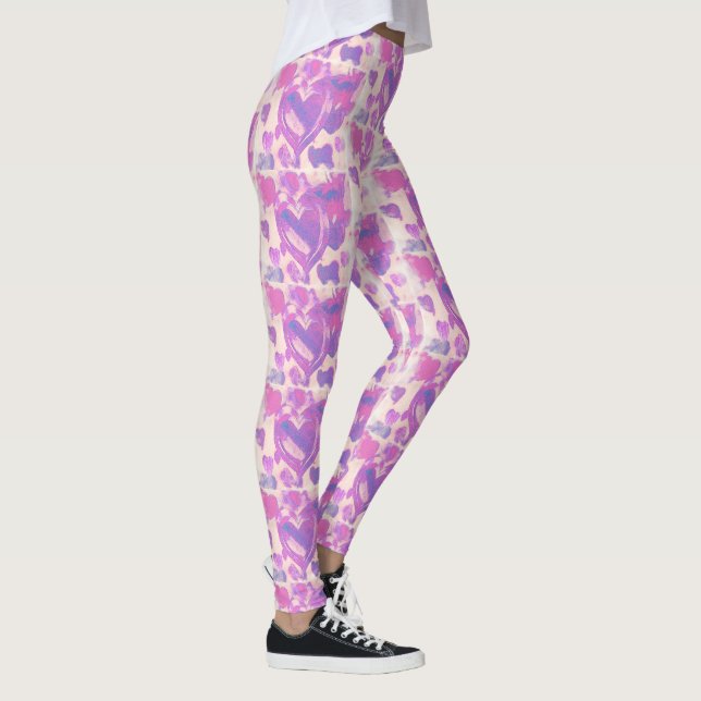 Legging Corações de aquarela (Direita)