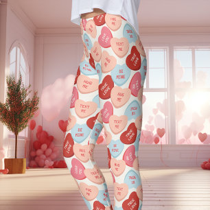 Legging Corações de Conversa em Balas Dia dos Namorados