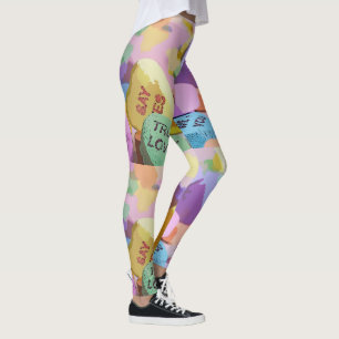 Legging Corações de Conversação de Aquarela