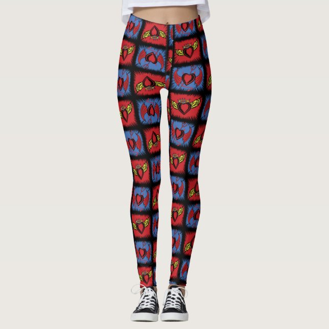 Legging Corações de Namorados voador (Frente)