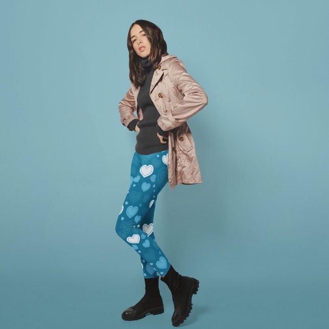 Legging corações de rabisco (Criador carregado)