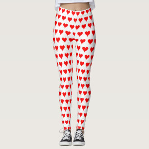 Legging Corações do Namorados Vermelho