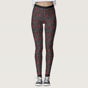 Legging Corações escuros e Góticos