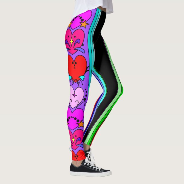 Legging Corações extravagantes (Direita)