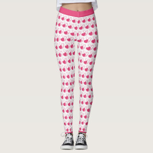 Legging Corações Inclusos Distorcidos do dia de os namorad
