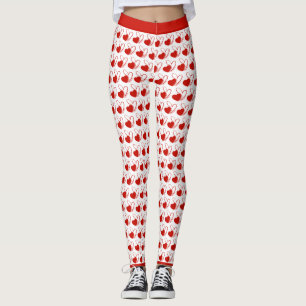 Legging Corações Inclusos Distorcidos do dia de os namorad