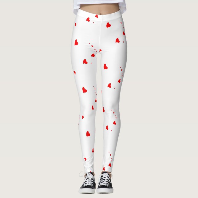 Legging Corações vermelhos (Frente)