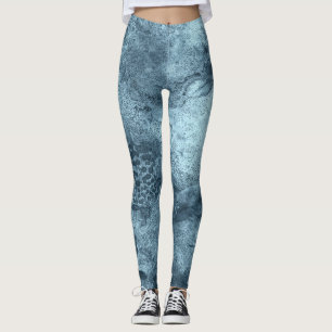 Legging Coral Azul