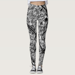 Legging Coral com cor preta e branca