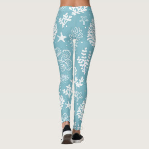 Legging Coral Pattern, Sea Life