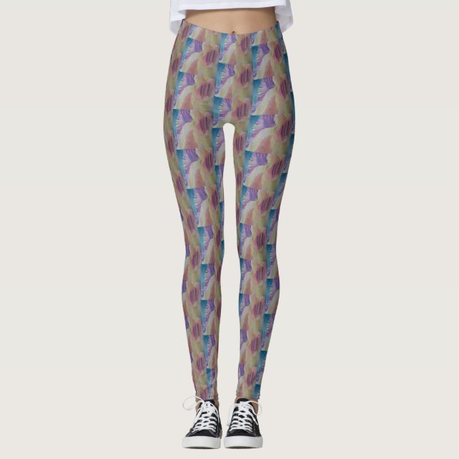 Legging Coral Reef Abstrato Art (Frente)