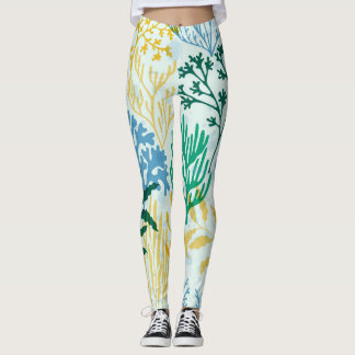 Legging Coral Reef, Algae Padrão Sem Olhos.