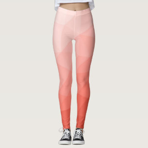 Legging Coral rosa geométrico