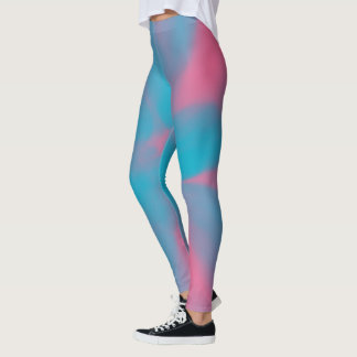 Legging Corante de gravata rosa e azul