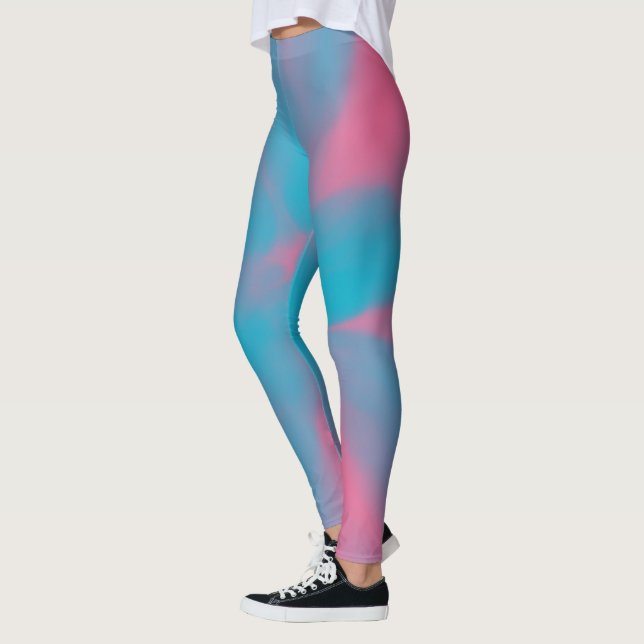 Legging Corante de gravata rosa e azul (Esquerda)