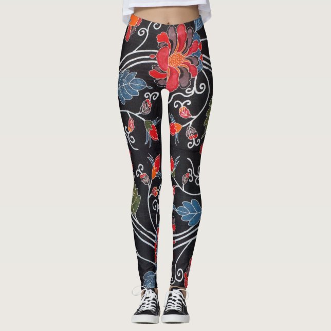 Legging Corante Japonês Okinawan (Bingata) (Frente)