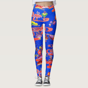 Legging Corante Japonês Okinawan (Bingata)