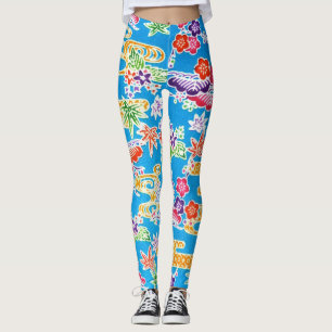 Legging Corante Japonês Okinawan (Bingata)