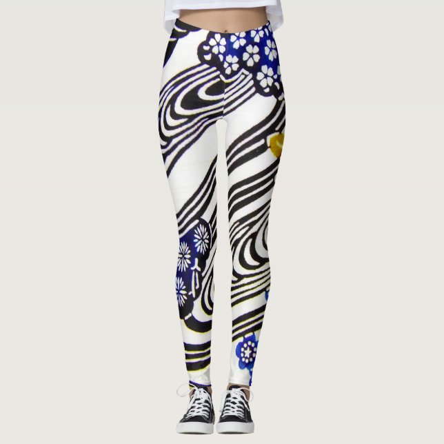 Legging Corante Japonês Okinawan (Bingata) (Frente)