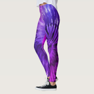 Legging Corante Psicodélico Roxo e Azul