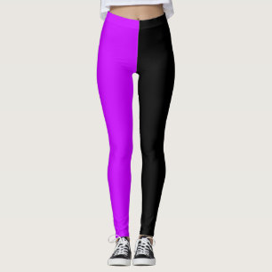 Legging Corante roxo e preto