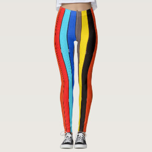 Legging Corantes Arco-Íris Striped