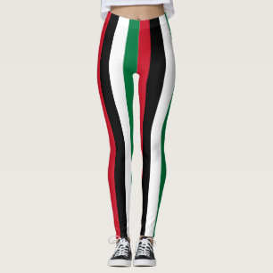 Legging Corantes de Bandeiras Nacionais da Jordânia Vertic