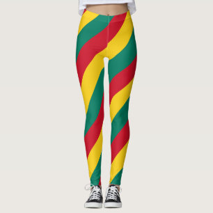 Legging Corantes de Bandeiras Nacionais de Granada, com di