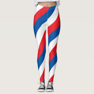 Legging Corantes Nacionais de Bandeiras da Coreia do Norte
