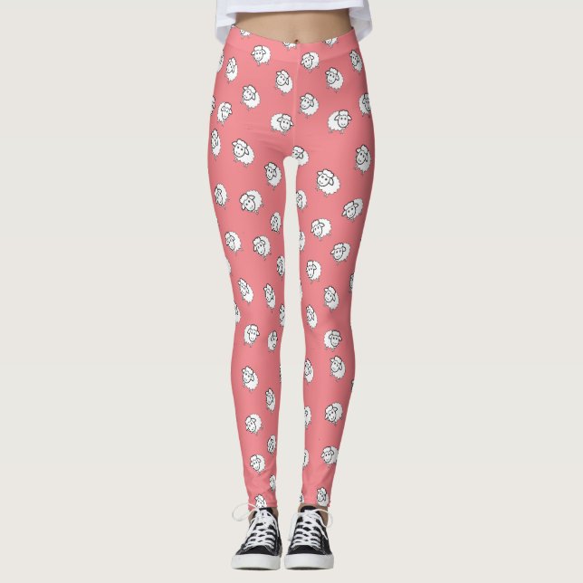 Legging Cordeiro rosa (Frente)