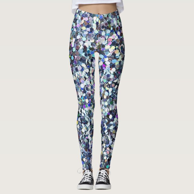 Legging Cores Coloridas Glitter Feminino Fofo (Frente)