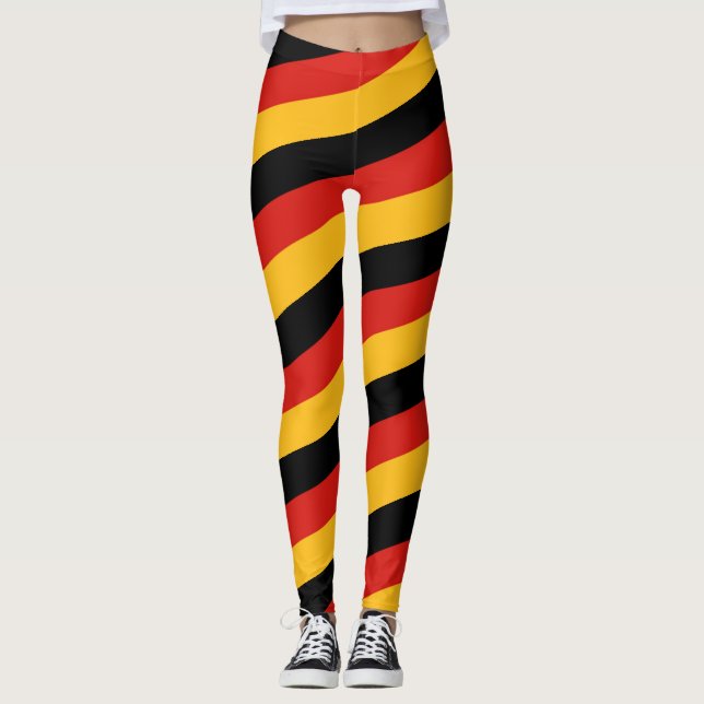 Legging CORES DA BANDEIRA ALEMÃ listras + suas ideias (Frente)