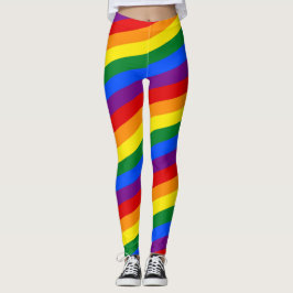 Legging CORES DA BANDEIRA ARCO-ÍRIS listras + suas ideias