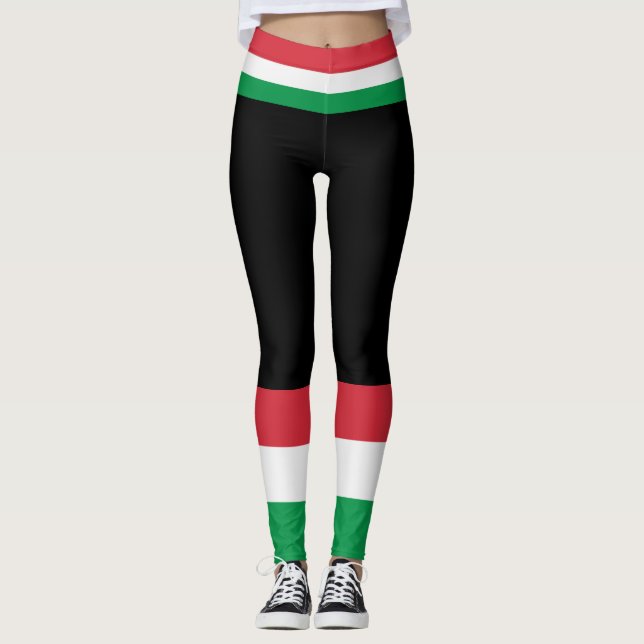 Legging Cores da bandeira italiana. (Frente)