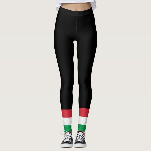 Legging Cores da bandeira italiana. (Frente)