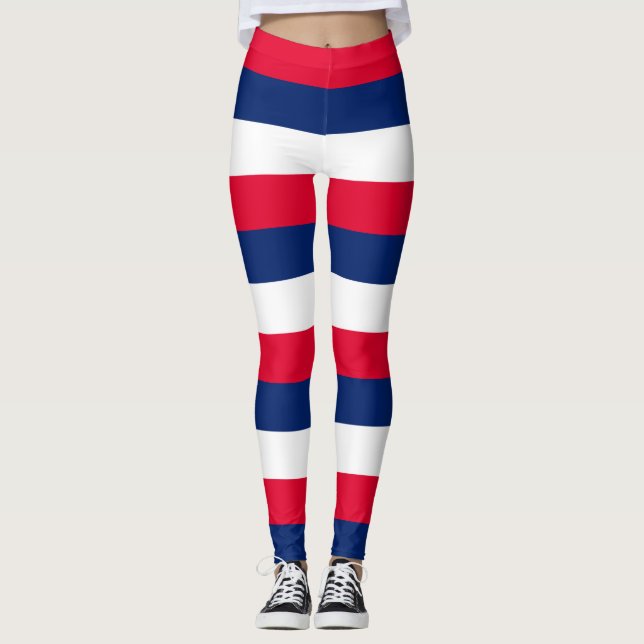 Legging Cores da Bandeira Nacional da Austrália Faixas Hor (Frente)