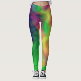 Legging cores da discoteca abstrato