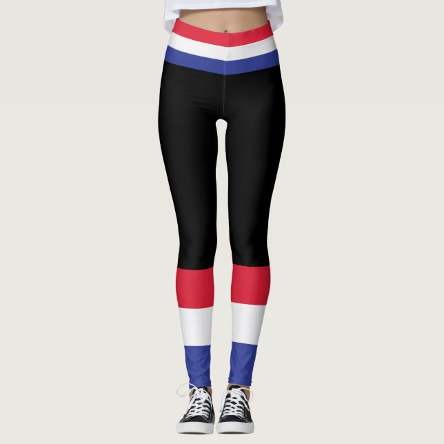 Legging Cores da France Flag. (Frente)