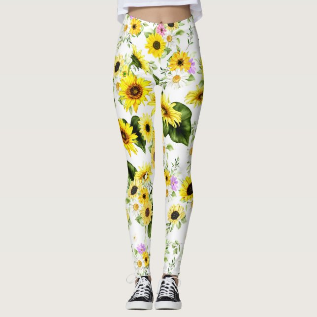 Legging Cores d'água Girassol 7 (Frente)