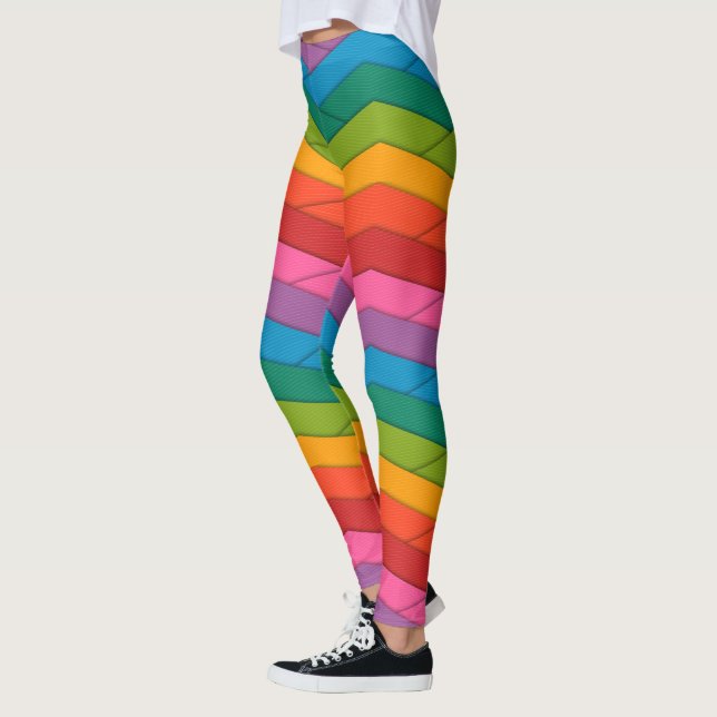 Legging Cores das cotovelas riscadas (Esquerda)