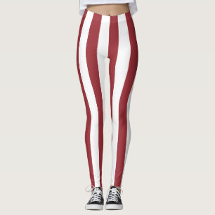Legging Cores De Bandeira Nacionais Da Letónia Verticais