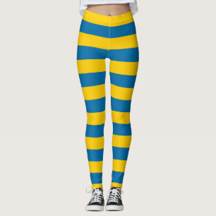 Legging Cores de Bandeira Nacionais de suecia Horizontal
