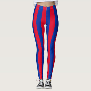 Legging Cores de Bandeira Nacionais do Camboja Verticais