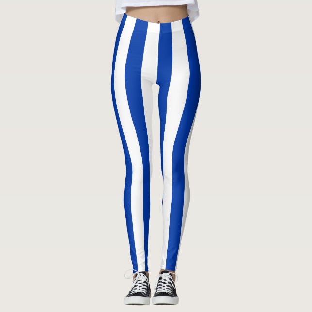 Legging Cores de Bandeira Nacionais Uruguai Verticais (Frente)